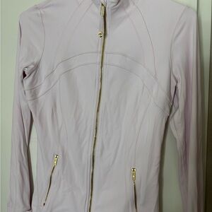 lululemon athletica Light Pink Define Jacket with Gold Zipper